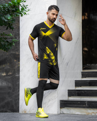 تیشرت و شورت والیبالی ASICS مشکی کد ۱۰۲۳